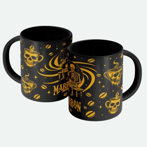 Taza marrón espacial