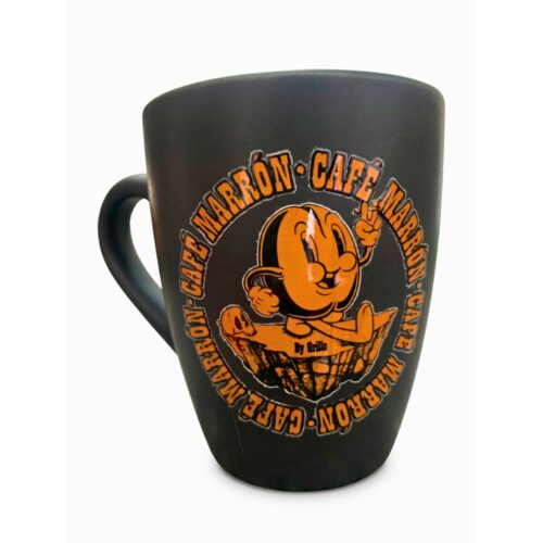 Taza negra 12oz